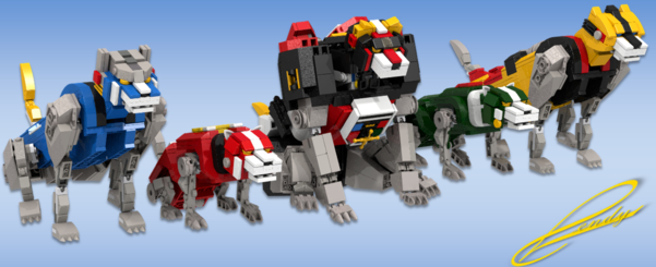 Voltron Lego. Photo from The Lego Group